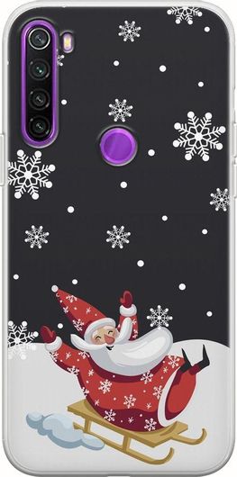 Θήκη Κινητού Back Cover για Xiaomi Redmi Note 8 - Flexible TPU - Happy Santa