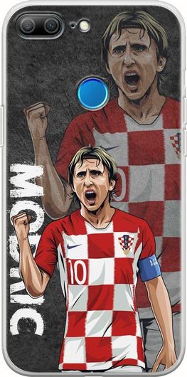 Θήκη Κινητού Back Cover για Honor 9 Lite - Flexible TPU - Football Stars - Luka Modric Croatia Huawei