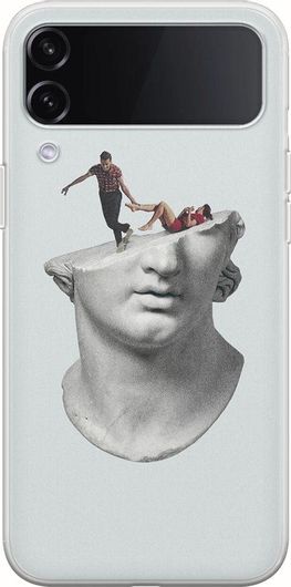 Θήκη Κινητού Back Cover για Samsung Galaxy Z Flip 4 - Flexible TPU - Get Out Of My Head