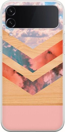 Θήκη Κινητού Back Cover για Samsung Galaxy Z Flip 4 - Flexible TPU - Sky Colors