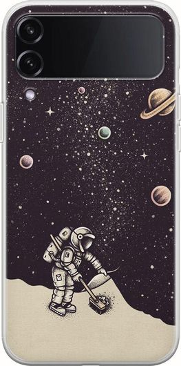 Θήκη Κινητού Back Cover για Samsung Galaxy Z Flip 4 - Flexible TPU - Space Dust