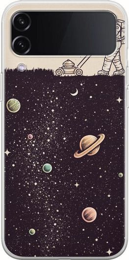 Θήκη Κινητού Back Cover για Samsung Galaxy Z Flip 4 - Flexible TPU - Space Cut