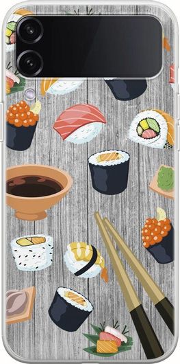 Θήκη Κινητού Back Cover για Samsung Galaxy Z Flip 4 - Flexible TPU - Sushi Love