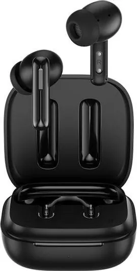 Bluetooth Handsfree QCY T13 ANC In-ear με Αντοχή στον Ιδρώτα & Θήκη Φόρτισης Μαύρο