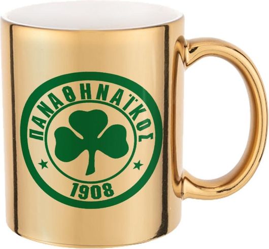 Κούπα Koupakoupa ΠΑΟ Παναθηναϊκός Κεραμική 330ml Χρυσό