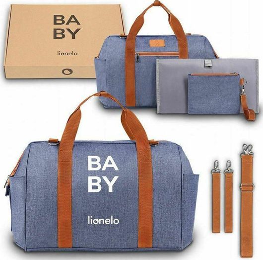 Τσάντα Μαιευτηρίου Lionelo Ida Denim Ώμου/Χειρός Μπλε