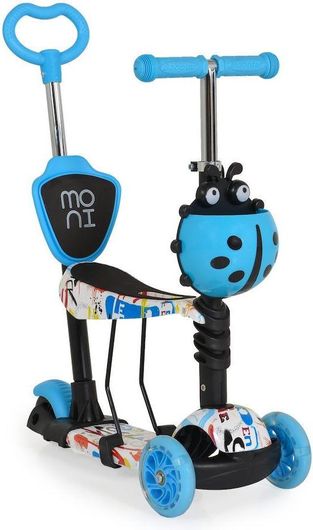 Παιδικό Πατίνι Moni Lollipop Τρίτροχο για 2+ Ετών Μπλε