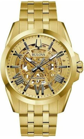 Ανδρικά Ρολόγια Bulova Sutton 97A162 με Μεταλλικό Μπρασελέ Χρυσό
