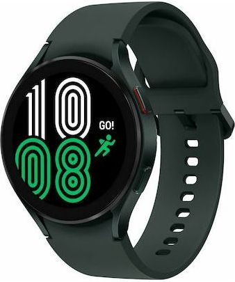 Samsung Galaxy Watch4 44mm Αδιάβροχο με Παλμογράφο Πράσινο