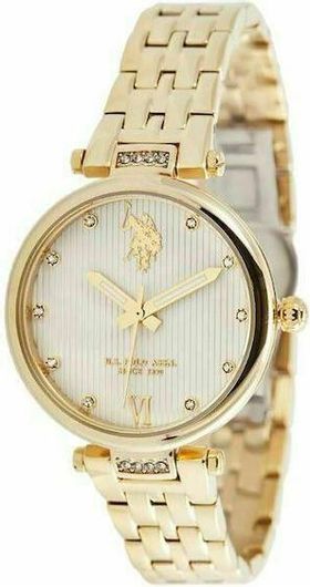 Γυναικείο Ρολόι U.S. Polo Assn. USP5983YG Margot με Μεταλλικό Μπρασελέ Χρυσό