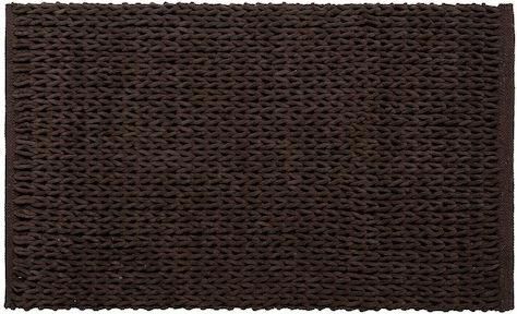 Πατάκι Μπάνιου Silk Fashion Ορθογώνιο Βαμβακερό 65x130cm Καφέ