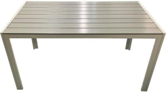 Τραπέζι Εξωτερικού Χώρου Velco Αλουμινίου 180-4888 Γκρι 140x80x74cm