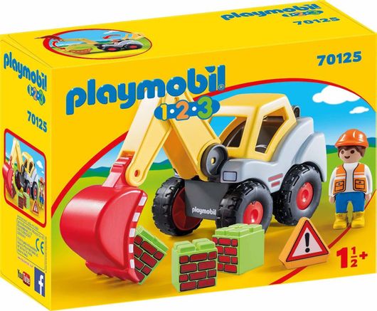 Playmobil 123 Φορτωτής Εκσκαφέας για 18+ Μηνών