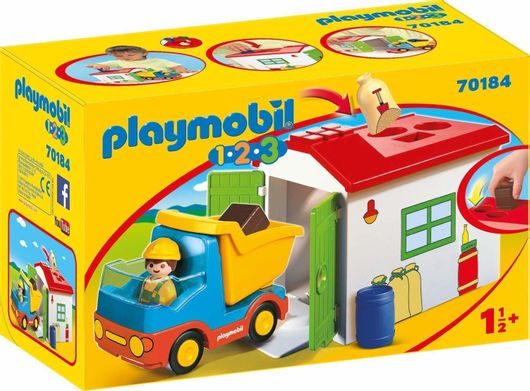 Playmobil 123 Φορτηγό με Γκαράζ για 18+ Μηνών