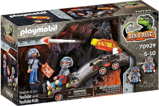 Playmobil Dino Rise Μαχητές με Όχημα Μεταφοράς Πυραύλων για 5+ Ετών #70929