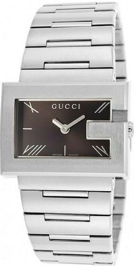 Γυναικείο Ρολόι Gucci YA100505 με Μεταλλικό Μπρασελέ Ασημί