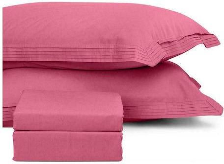 Μαξιλαροθήκες Beauty Home Nonstop Art 1850 από Βαμβάκι & Πολυεστέρα 50x70cm Σετ 2τμχ Φούξια