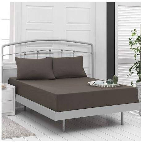 Μαξιλαροθήκες Beauty Home Art 1999 Βαμβακερές 52x73cm Σετ 2τμχ Καφέ