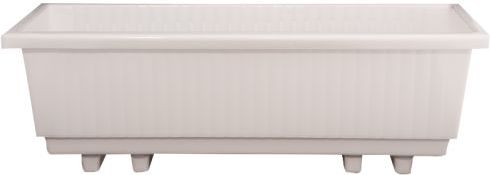 Ζαρντινιέρα Miltoplast Κλασική Πλαστική Λευκή