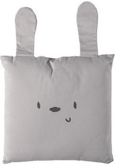 Διακοσμητικό Μαξιλάρι Κούνιας Nef-Nef Hello World 30x30cm Γκρι