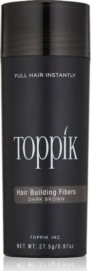 Ίνες Κάλυψης Αραίωσης Μαλλιών Toppik με Κερατίνη Hair Building Fibers Economy Dark Brown 27.5gr