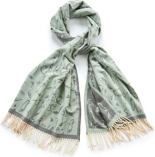 Γυναικείο Φουλάρι Verde 06-1052 180x65cm Πράσινο