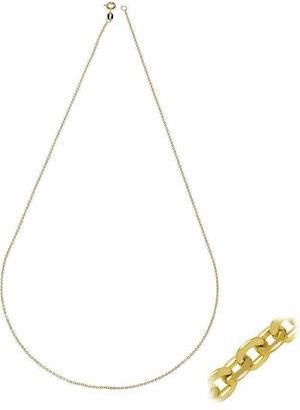 Αλυσίδα Λαιμού RALG013-FOR25D από Χρυσό 14K Cuban 45cm