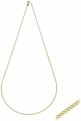Αλυσίδα Λαιμού RALG007-G35 από Χρυσό 14K Cuban 45cm