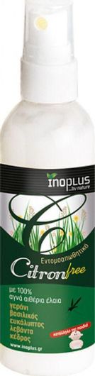 Εντομοαπωθητικό Γαλάκτωμα Ino Plus Citron Free σε Σπρέι Κατάλληλο για Παιδιά 100ml