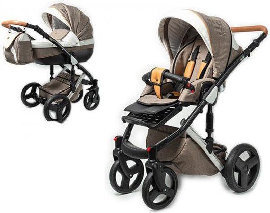 Πολυκαρότσι Milu Kids MKM2ST41 Starlet 2 σε 1 για 0+ Μηνών Μπεζ