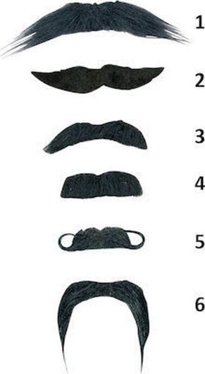 Αποκριάτικο Αξεσουάρ Clown Republic Μουστάκια Τυχαία Επιλογή Σχεδίου