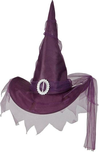 Αποκριάτικο Αξεσουάρ Widmann Καπέλο Μάγισσας Μοβ