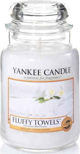 Αρωματικό Κερί Yankee Candle σε Βάζο Fluffy Towels 411gr