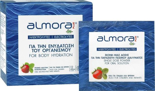 Elpen Almora Plus Electrolytes με Γεύση Φράουλα 12 Φακελίσκοι
