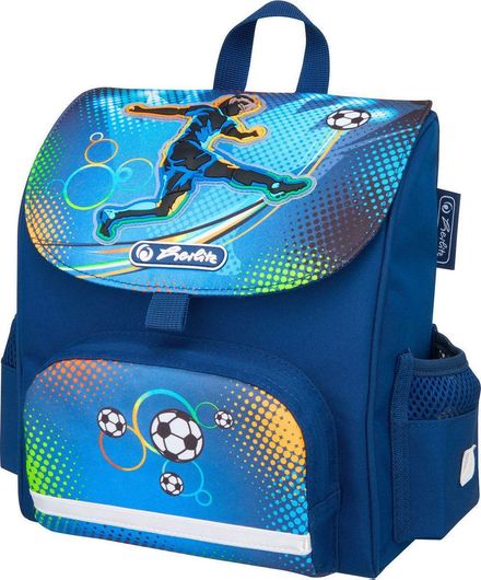 Σχολική Τσάντα Πλάτης Νηπίου Herlitz Μινι Soft Soccer Μπλε