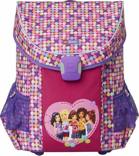 Σχολική Τσάντα Πλάτης Δημοτικού Lego Easy Friends Confetti Ροζ
