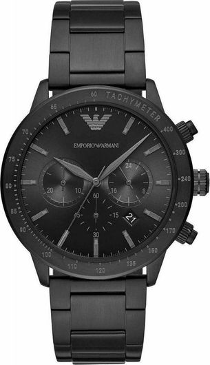 Ανδρικό Ρολόι Emporio Armani AR11242 με Μεταλλικό Μπρασελέ Μαύρο