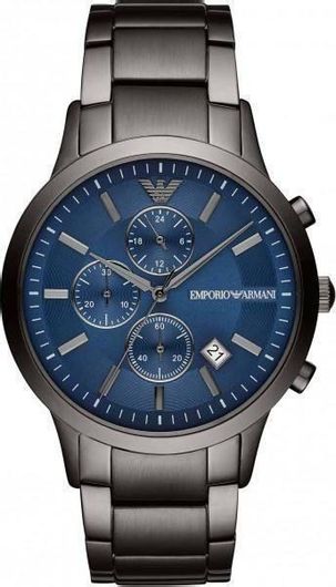 Ανδρικό Ρολόι Emporio Armani AR11215 Renato με Μεταλλικό Μπρασελέ Γκρι