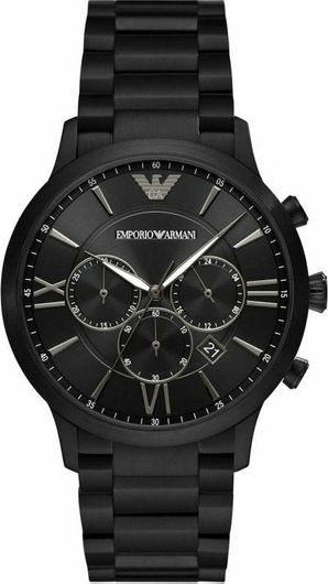 Ανδρικό Ρολόι Emporio Armani AR11349 με Μεταλλικό Μπρασελέ Μαύρο