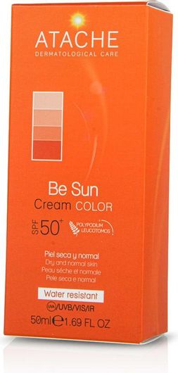 Αντηλιακό Προσώπου Atache Be Sun Color Κρέμα SPF50+ 50ml