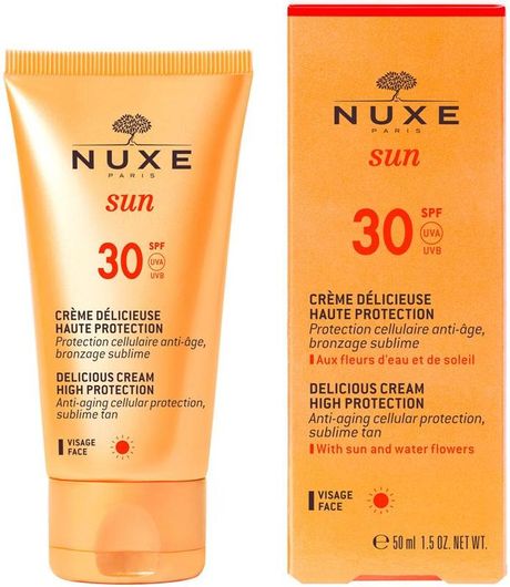 Αντηλιακό Προσώπου Nuxe Sun Delicious Αδιάβροχη Κρέμα SPF30 50ml