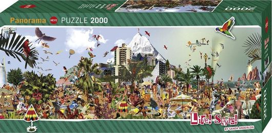 Puzzle Panorama At the Beach 2D 2000 Κομμάτια