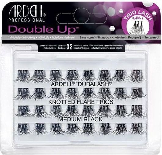 Ardell Double Up Βλεφαρίδες Τουφάκια Medium Black