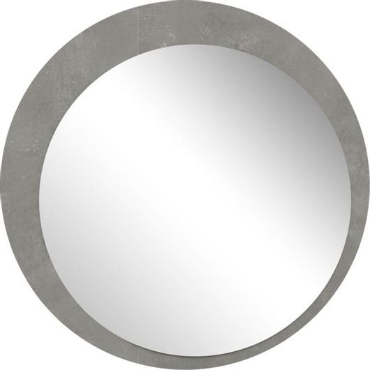 Καθρέπτης Pakoworld Amos Μοριοσανίδα 88x2.2x88cm Ανθρακί Antique