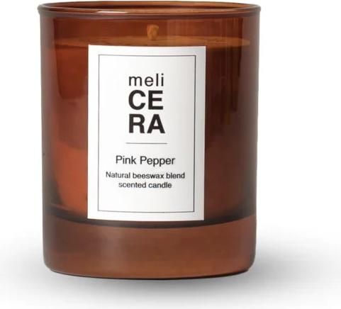 Αρωματικό Κερί meliCera Amber Pink Pepper Μπαχάρι & Γιασεμί σε Βάζο