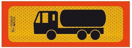 Αντανακλαστική Πινακίδα 3M Αλουμινίου Βυτίο Τριαξονικό 50 x 20cm