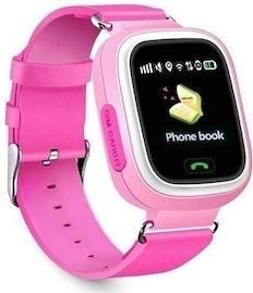 Παιδικό Smartwatch με GPS & με Καουτσούκ/Πλαστικό Λουράκι Ροζ
