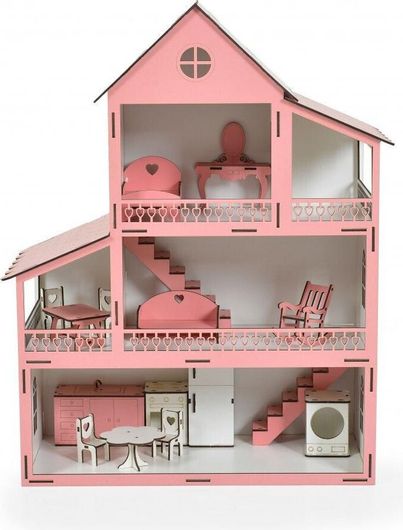 Κουκλόσπιτο Moni Lilly Ξύλινο