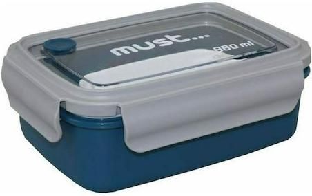 Δοχείο Φαγητού Must Μπαμπού Κατάλληλο για Φούρνο Μικροκυμάτων 880ml Μπλε