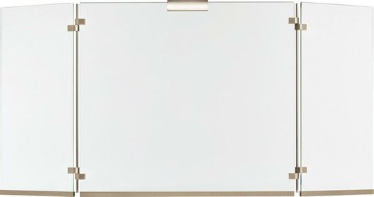 Προστατευτικό Τζακιού Zogometal 561 Γυάλινο με 3 Φύλλα 53x22.5x50cm Διάφανο